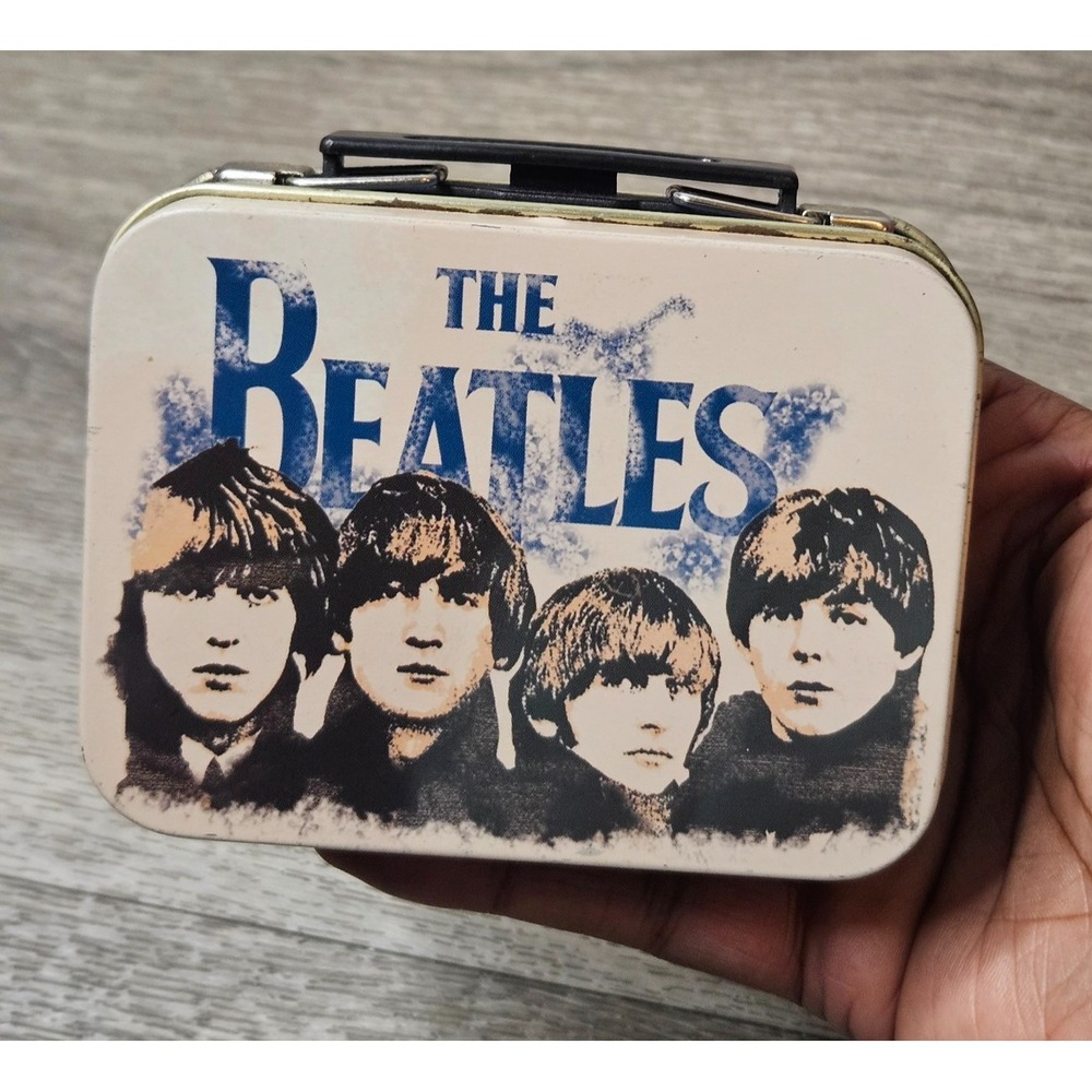 The BEATLES MINI Lunchbox Tin Metal Collectors Tin 2006 Apple Corps 3.5x2x2.75